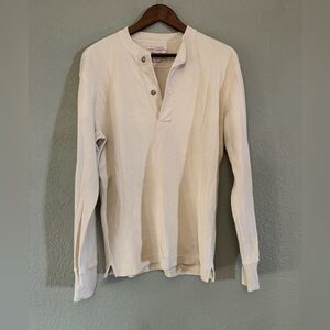 Filson Cream Long-Sleeve Henley Shirt